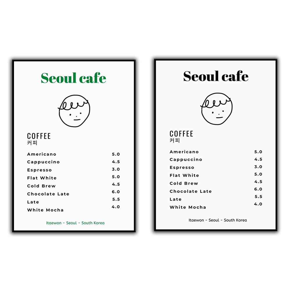 Korean Lifestyle Aesthetic - โซล Cafe พิมพ์ Wall Art พิมพ์