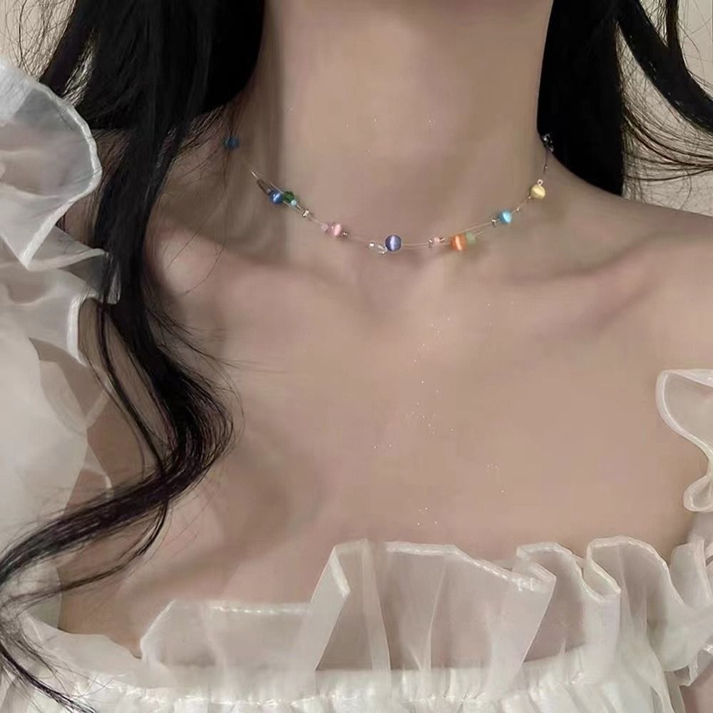 สร้อยคอโลหะผสมสไตล์เกาหลี สร้อ - Korean Lifestyle Aesthetic บทวิจารณ์และราคา